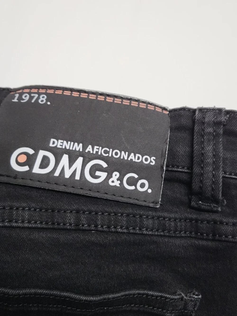 CDMG Moto Jeans Mens 44 X 34 (Tag 42X34) Stretch Slim Biker Streetwear Black